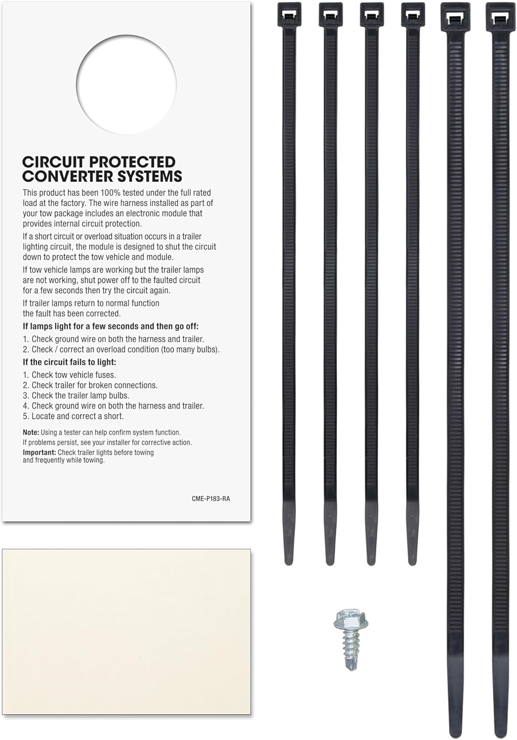 Curt Manufacturing 56509 OEM Tow Package for 1922 Acura Rd X - 4-Way Flat Wiring Connector