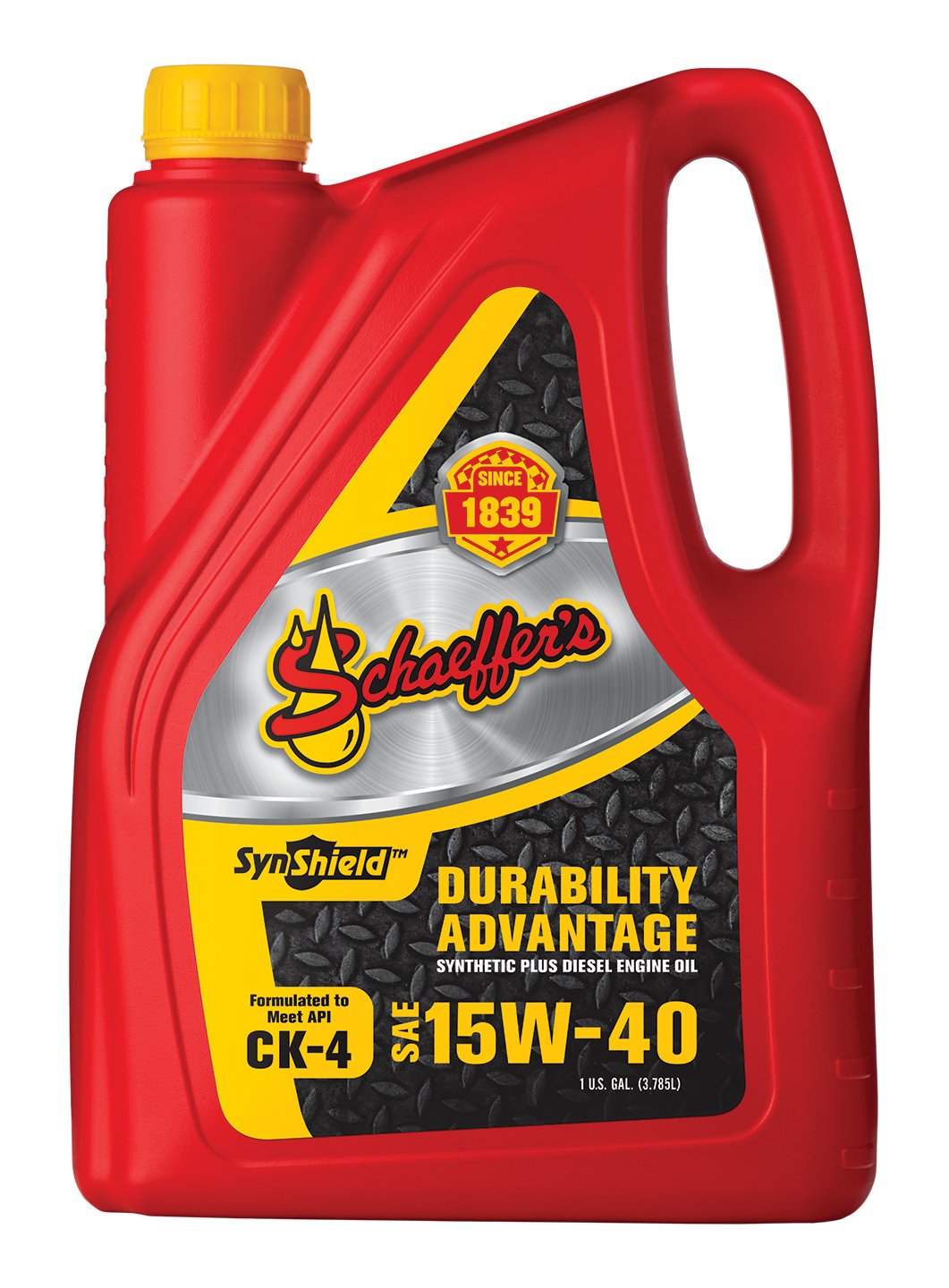 Schaeffer Manufacturing Co. 0700CK4-006 SynShield Durability Advantage Diesel Engine Oil 15W-40, 1-Gallon Bottle (Pack of 6)