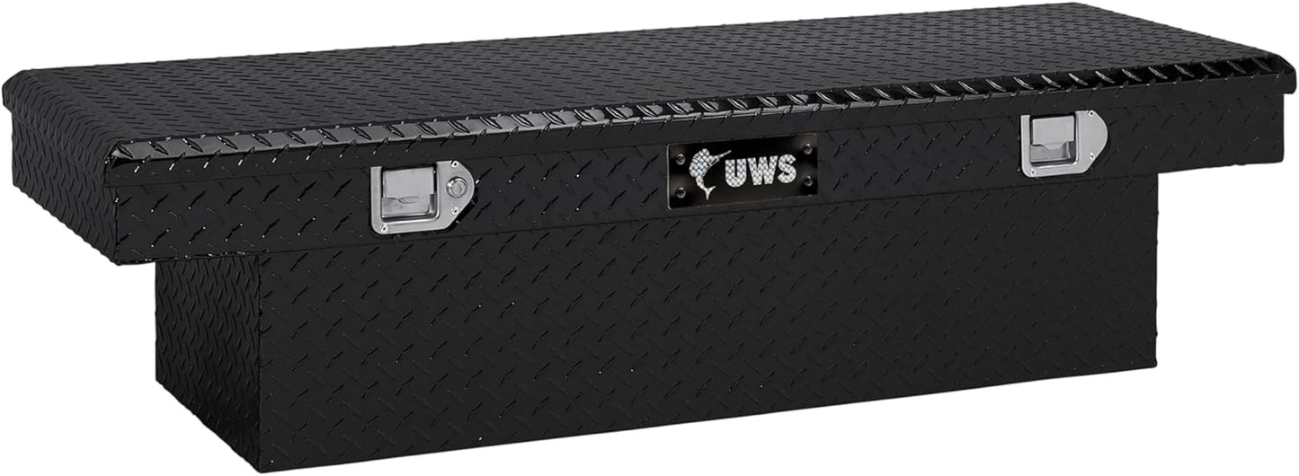UWS United Welding Services TBS-54-BLK 54-Inch Aluminum Single Lid Crossover Toolbox in Black
