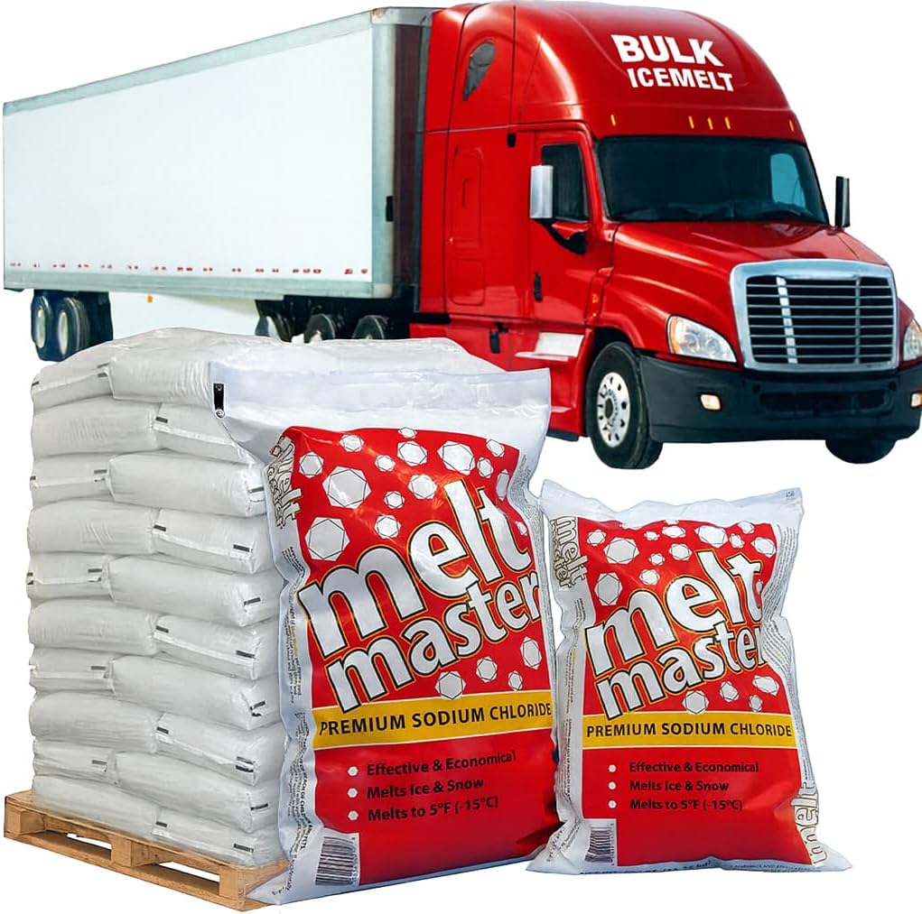 Bulk Sodium Chloride Ice Melt – 18 Pallet Full Truckload | Commercial Rock Salt – Melts to 5°F