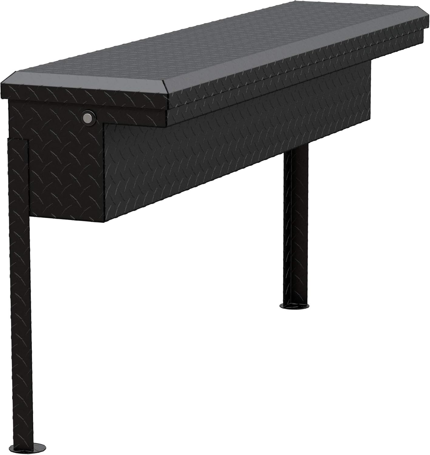 UWS EC30203 48" Matte Black Aluminum Truck Side Tool Box with RigidCore Lid