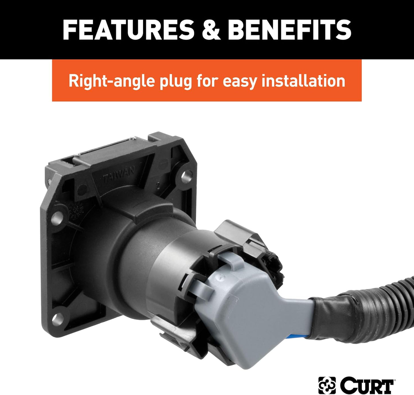 Curt Manufacturing 57008 15' Custom Vehicle-to-Trailer Wiring Harness for Ford F-150 with 5th Wheel/Gooseneck Extension
