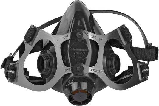 North Safety 770030M 7700 Series Half Mask Respirator – Medium, Silicone, Black (Model NSP770030M)