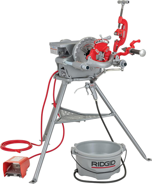 RIDGID Model 300 Power Drive Threading Machine – Complete Kit, 1/8" to 2" Pipe Capacity, 115V AC, 38 RPM