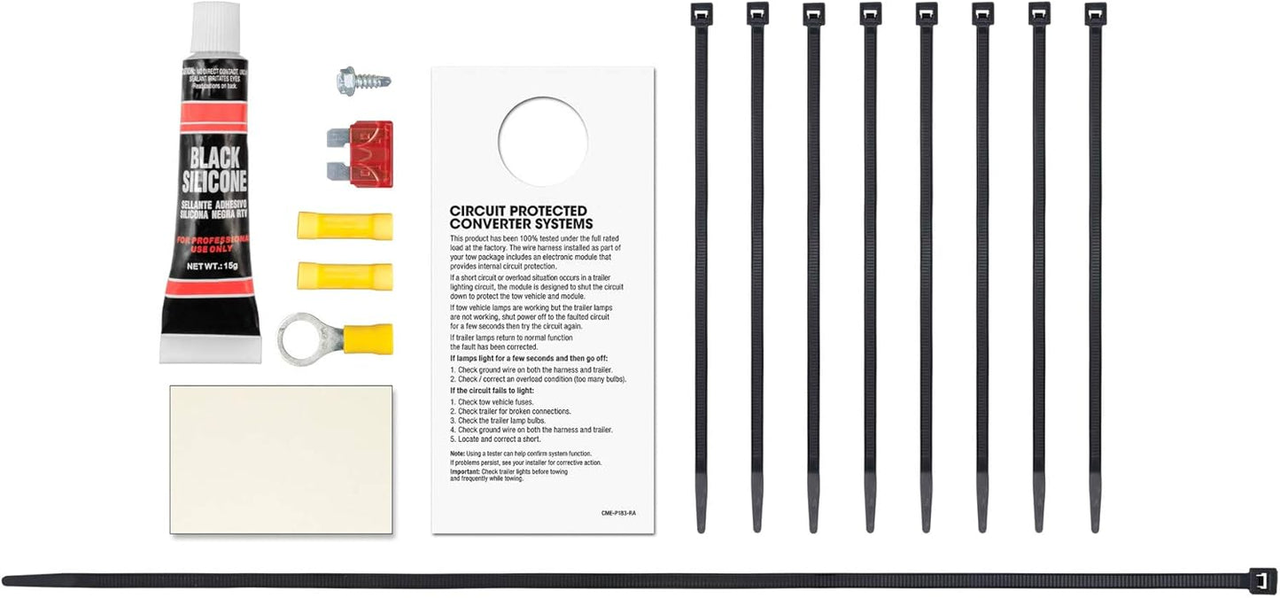 CURT 56400 4-Pin Vehicle-Side Trailer Wiring Harness for Nissan Versa – Plug & Play