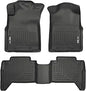 Husky Liner 0515 Tacoma Crew Cab WeatherBeater Front & Second Seat Floor Liners in Black