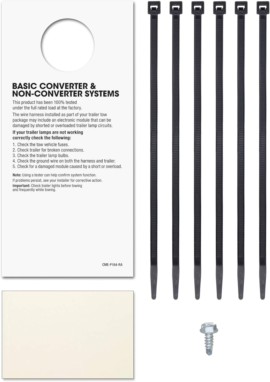 Curt Manufacturing 56594 5 Flat T-Connector for Trailer Lighting Systems