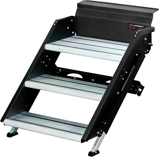 Lippert Solid Step RV Stairs – Double, Triple & Quad Step Entry for Travel Trailers - Autosphere
