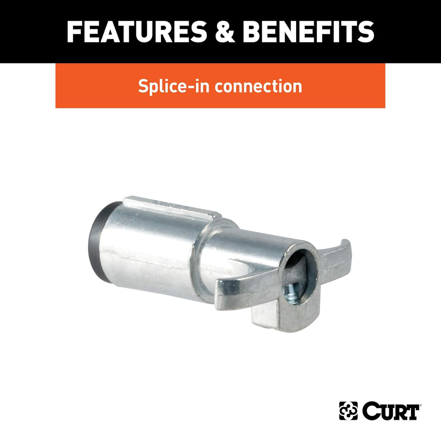 Curt Manufacturing 58060 4-Pole Die Cast Trailer End Connector Bulk Pack