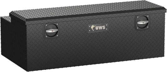 UWS EC20503 Secure Lock 48-Inch Matte Black Heavy-Wall Aluminum Under Tonneau Cover Tool Box – RigidCore Lid