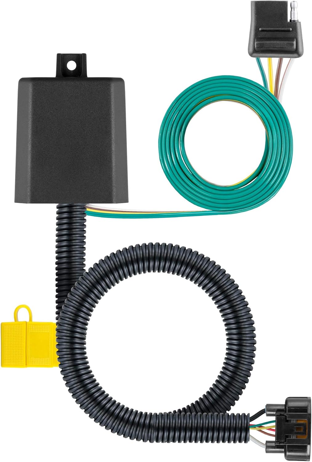 CURT 56420 4-Pin Vehicle-Side Trailer Wiring Harness for Hyundai Palisade, Santa Fe & Kia Telluride – Plug & Play