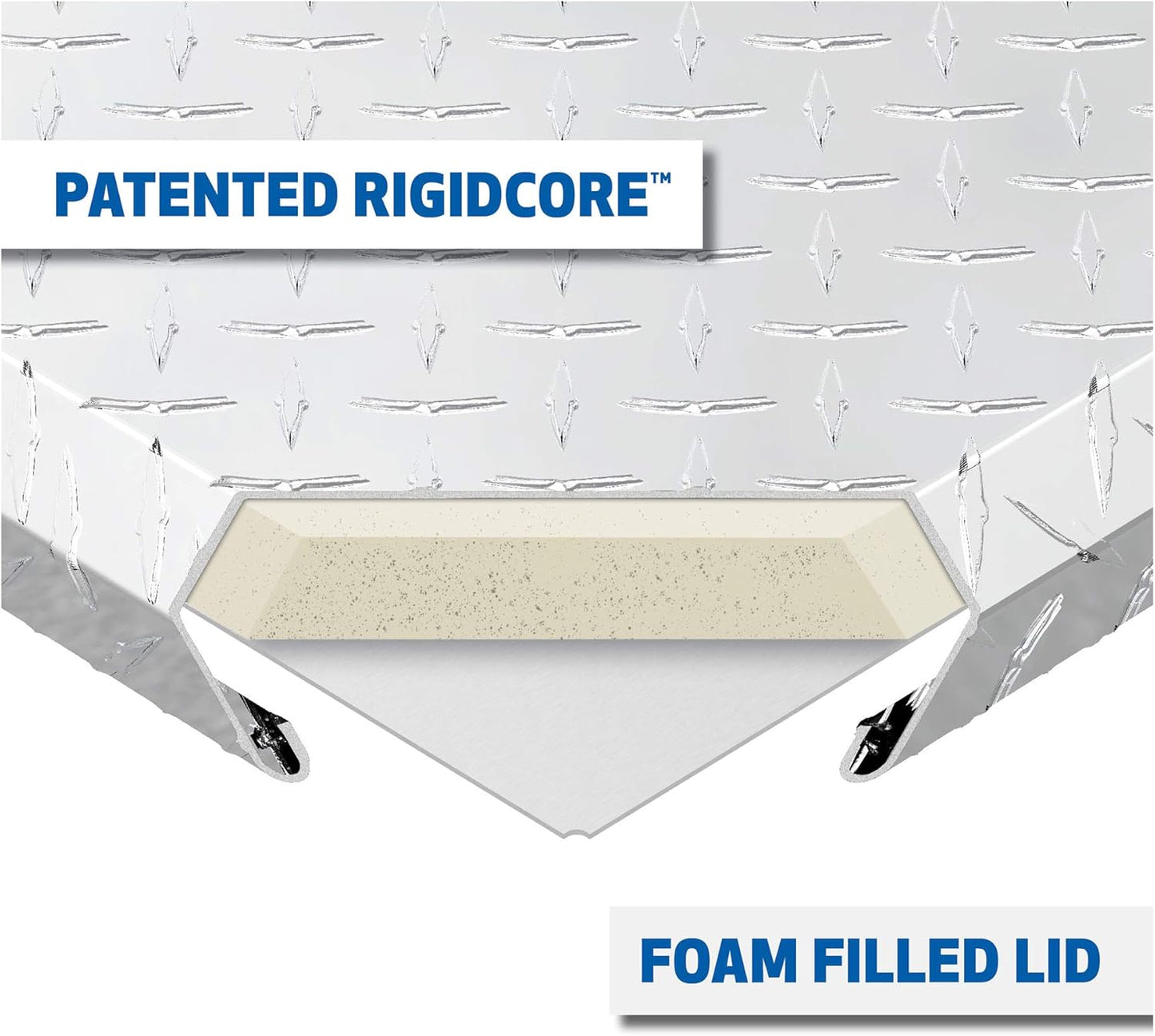 UWS EC20081 58" Heavy-Wall Aluminum 5th Wheel Truck Bed Tool Box with RigidCore Lid – Durable & Lockable Storage