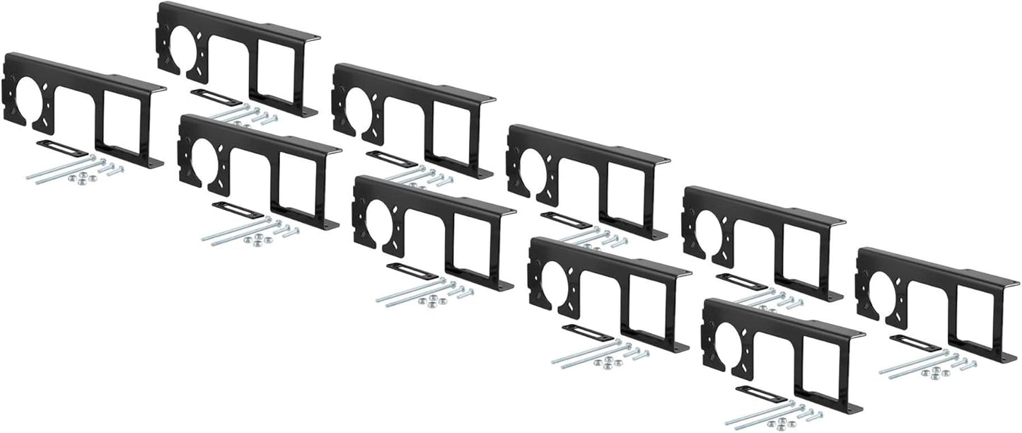 Curt Manufacturing 58001 4-Way and 5-Way Flat Easy Mount Bracket for 2-Inch Receiver Hitch
