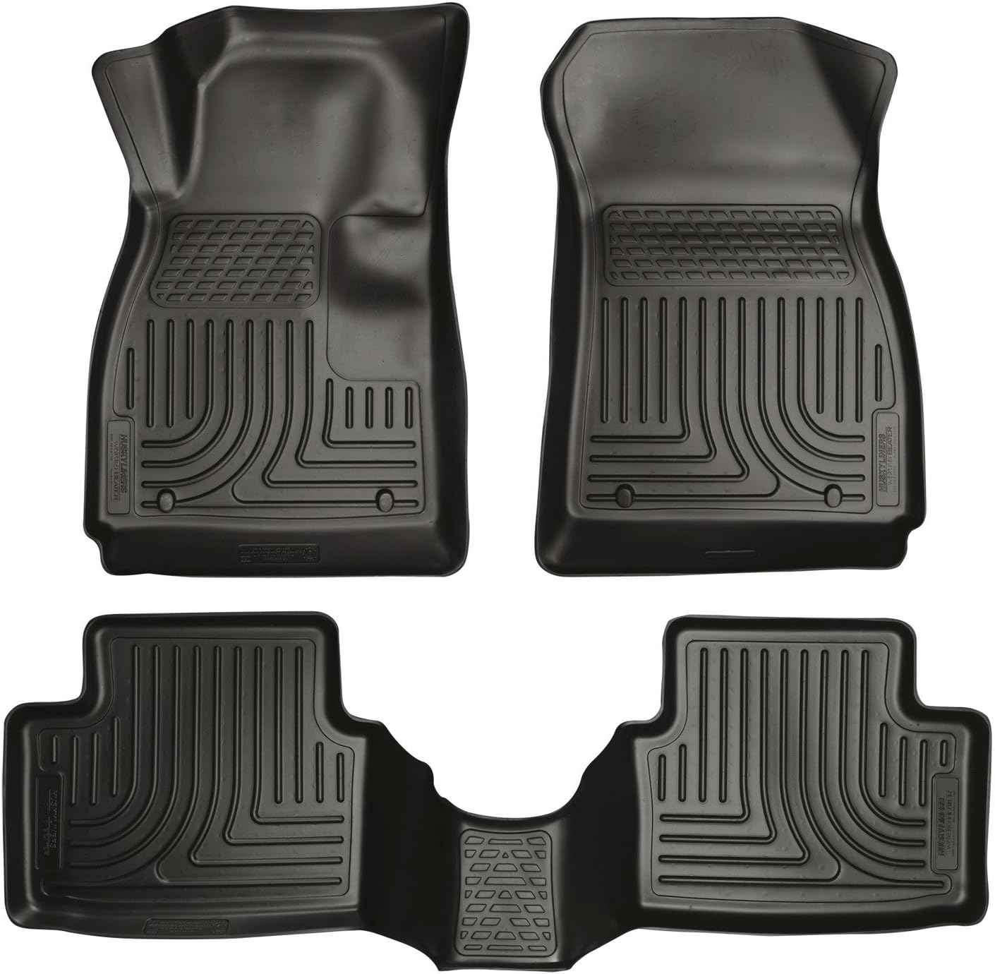 Husky Liner 1421 Mazda 6 Grand Touring Front and Second Row Floor Liners in Black