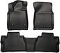Husky Liner 1421 Tundra CrewMax Front and Second Seat WeatherBeater Floor Liners in Black