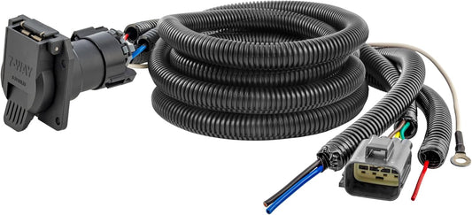 Curt Manufacturing 56545 24-C Ranger Custom Wiring Harness with 7-Way RV Blade Output