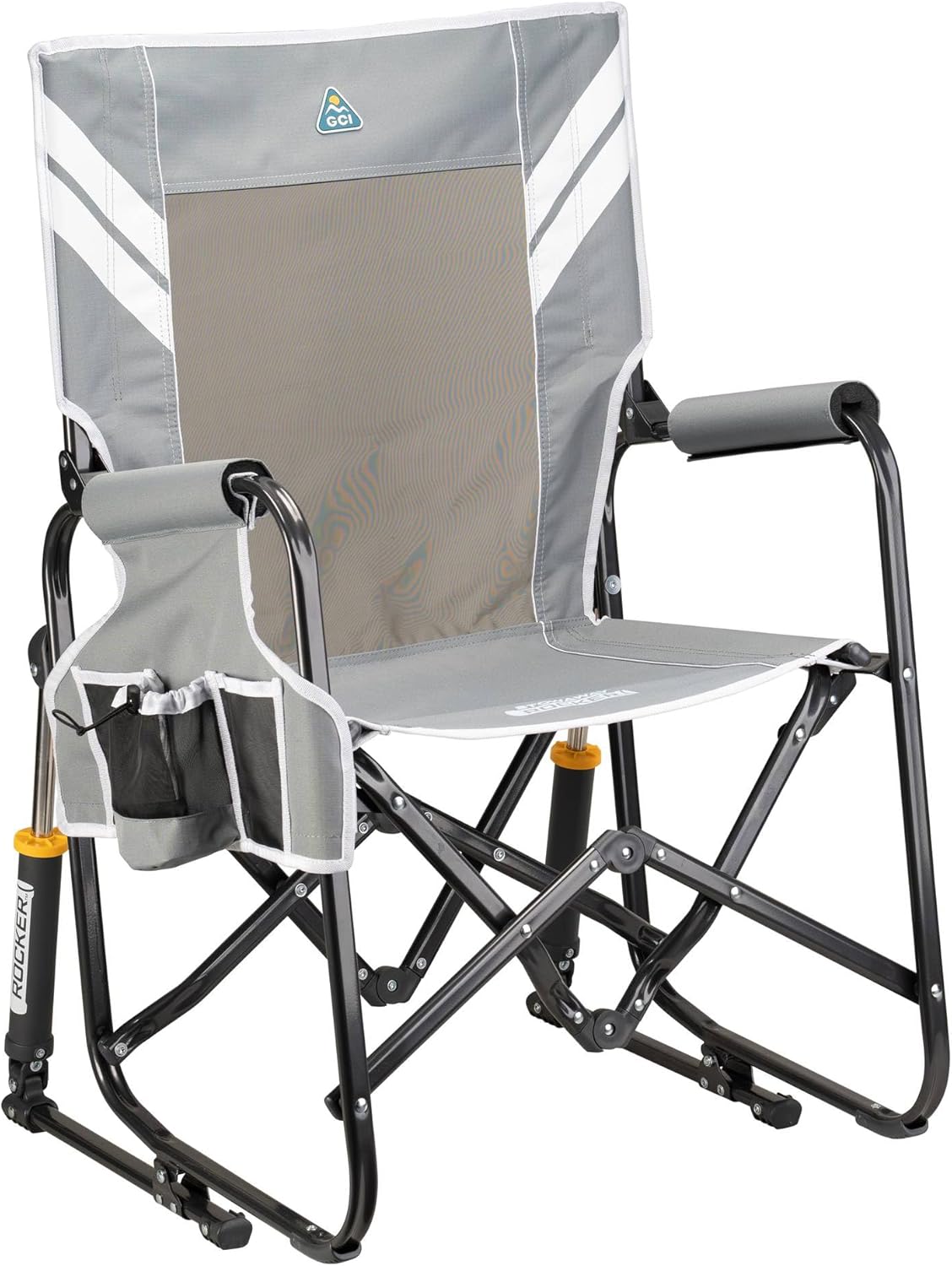 GCI Outdoor Stowaway Rocker 378311 - Varsity Gray - Autosphere