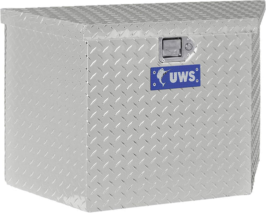 UWS EC20391 34-Inch Heavy-Wall Aluminum Trailer Tongue Tool Box – RigidCore Lid, Weatherproof, Secure Storage for Trailers