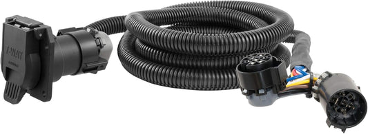 Curt Manufacturing 57008 15' Custom Vehicle-to-Trailer Wiring Harness for Ford F-150 with 5th Wheel/Gooseneck Extension