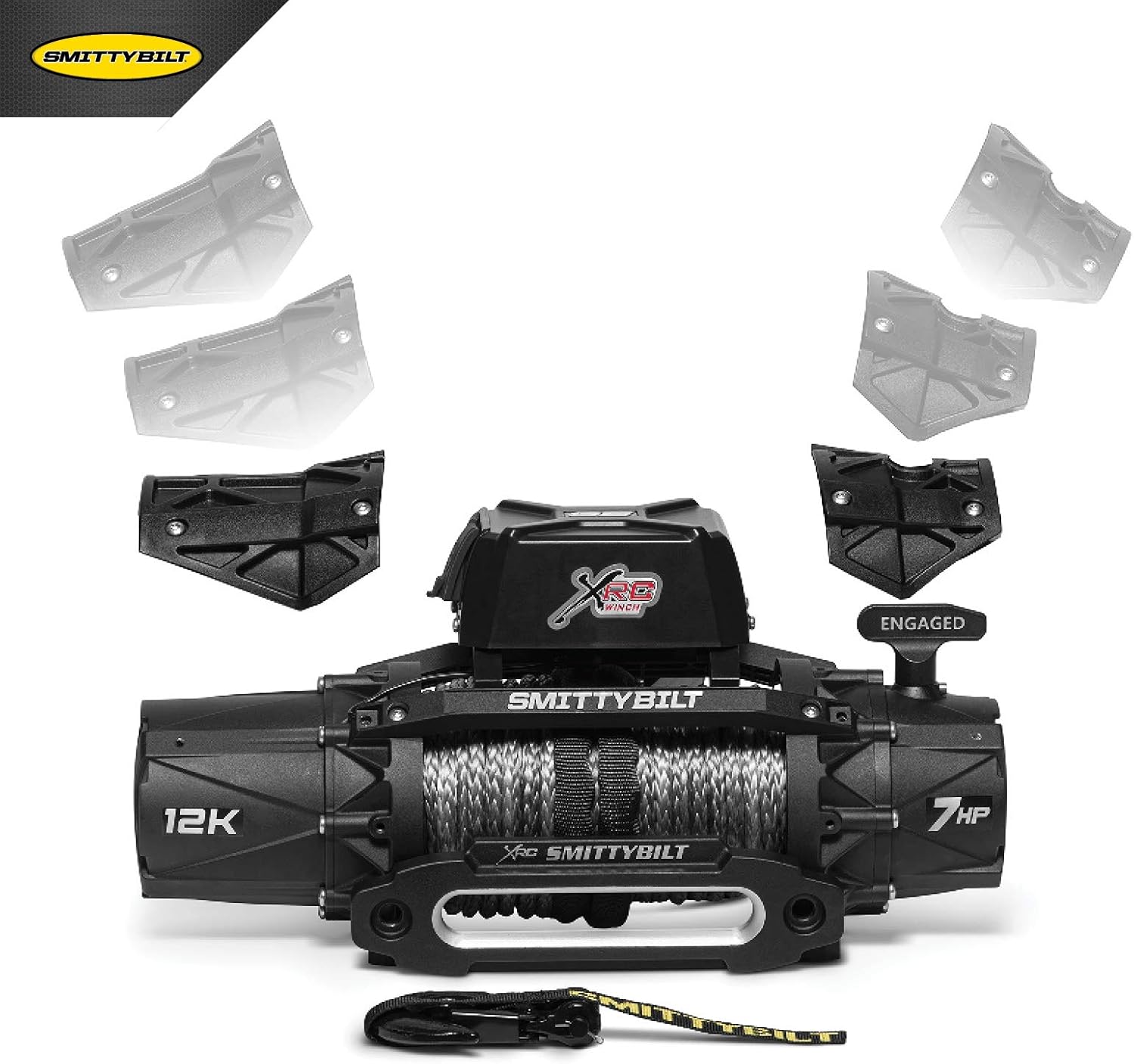 Smittybilt 98612 X Rc Gen3 12K Comp Series Winch with Synthetic Cable - Autosphere