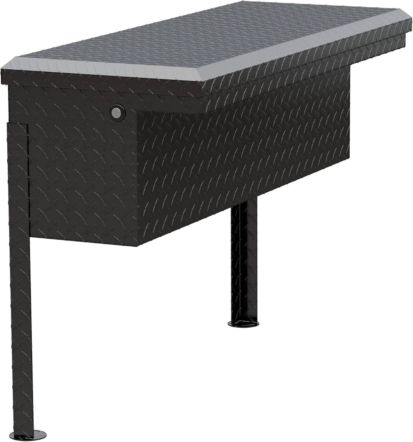 UWS EC30362 36" Gloss Black Heavy-Wall Aluminum Truck Side Tool Box with Lid