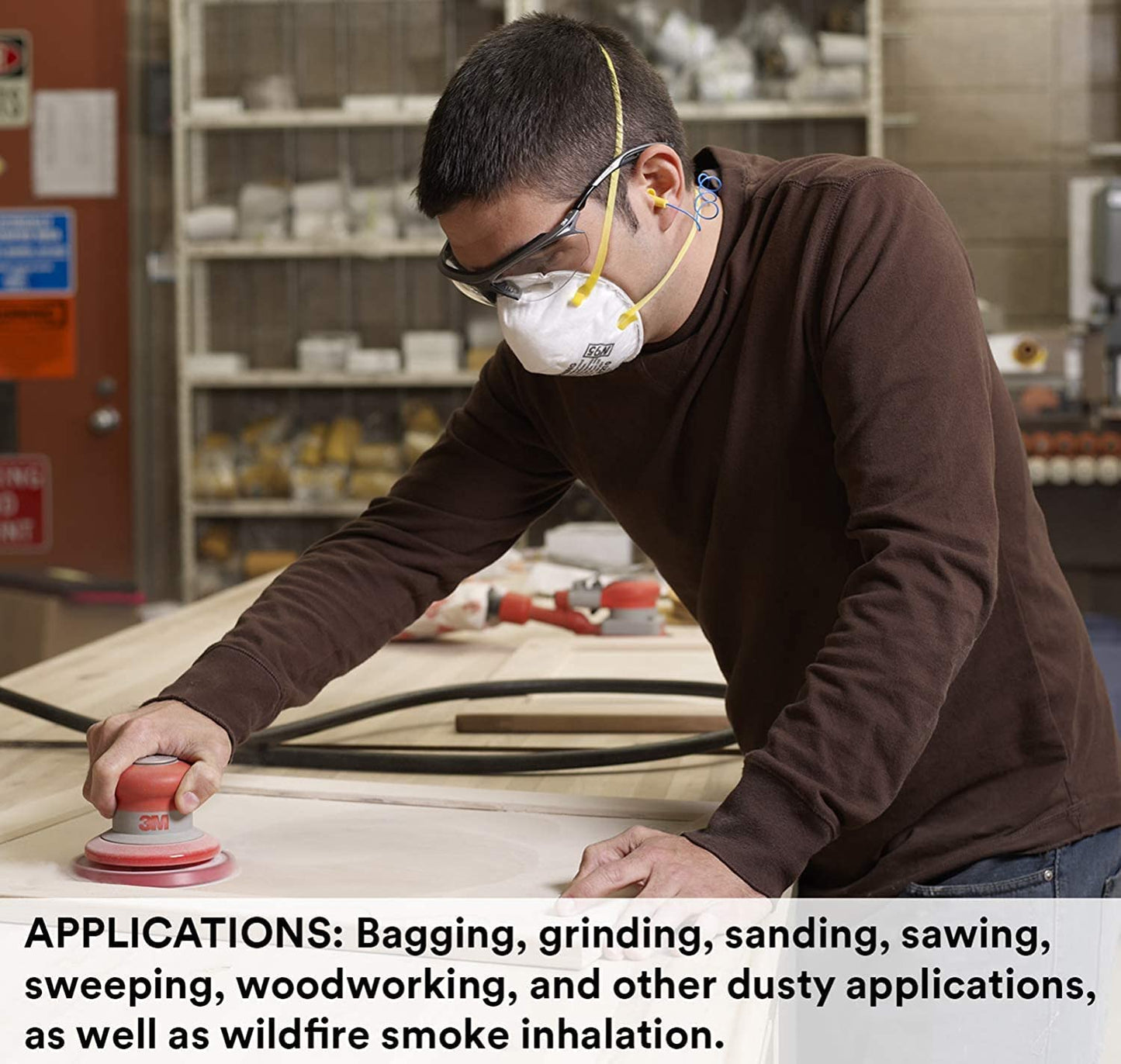 3M 8210 Particulate Respirator N95 – Pack of 20 Disposable Face Masks, NIOSH Approved, Cup Style with Nose Foam