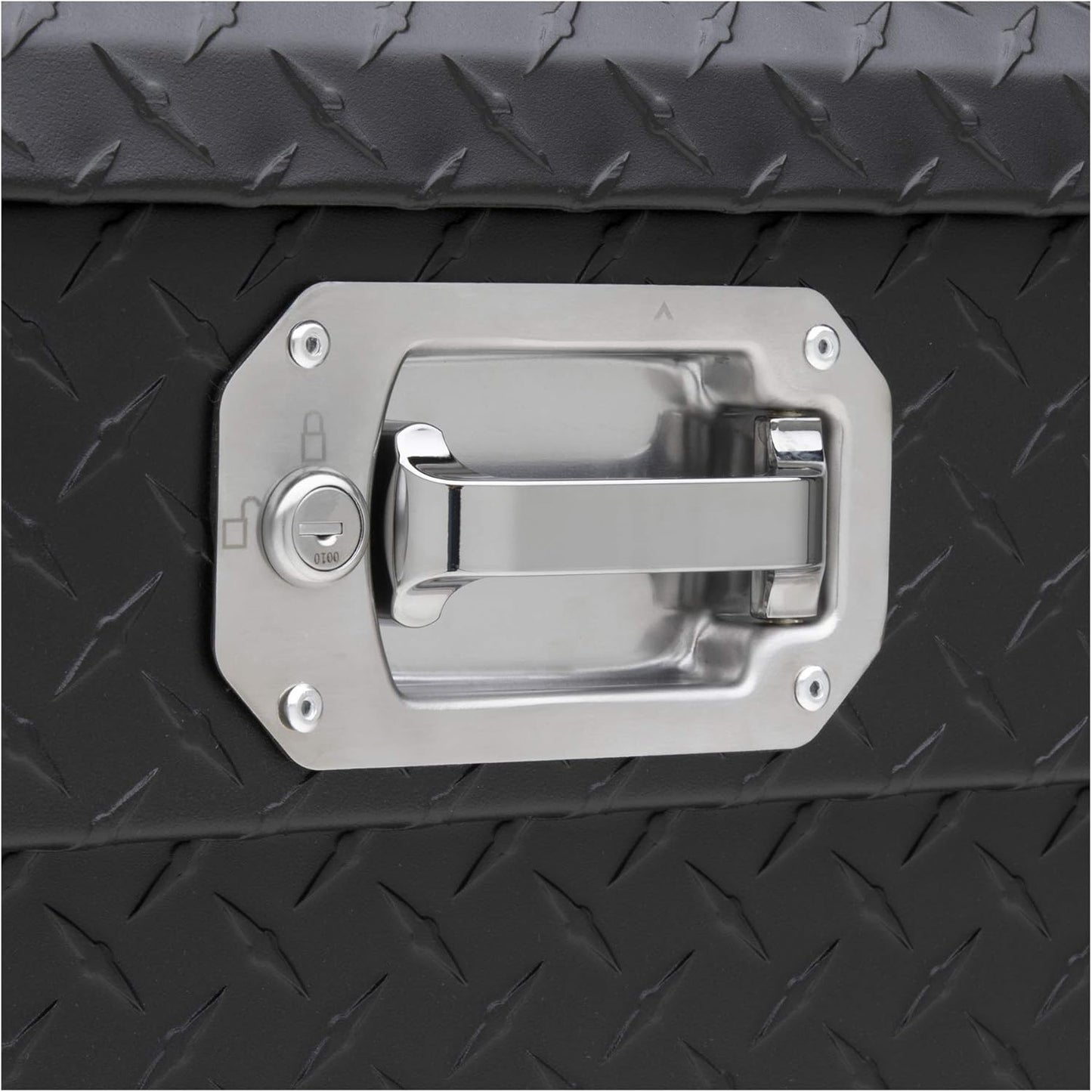 UWS United Welding Services 72-Inch Aluminum Single Lid Crossover Toolbox with Pull Handle - Low Profile Matte Black, Model TBS-72-LP-PH-MB