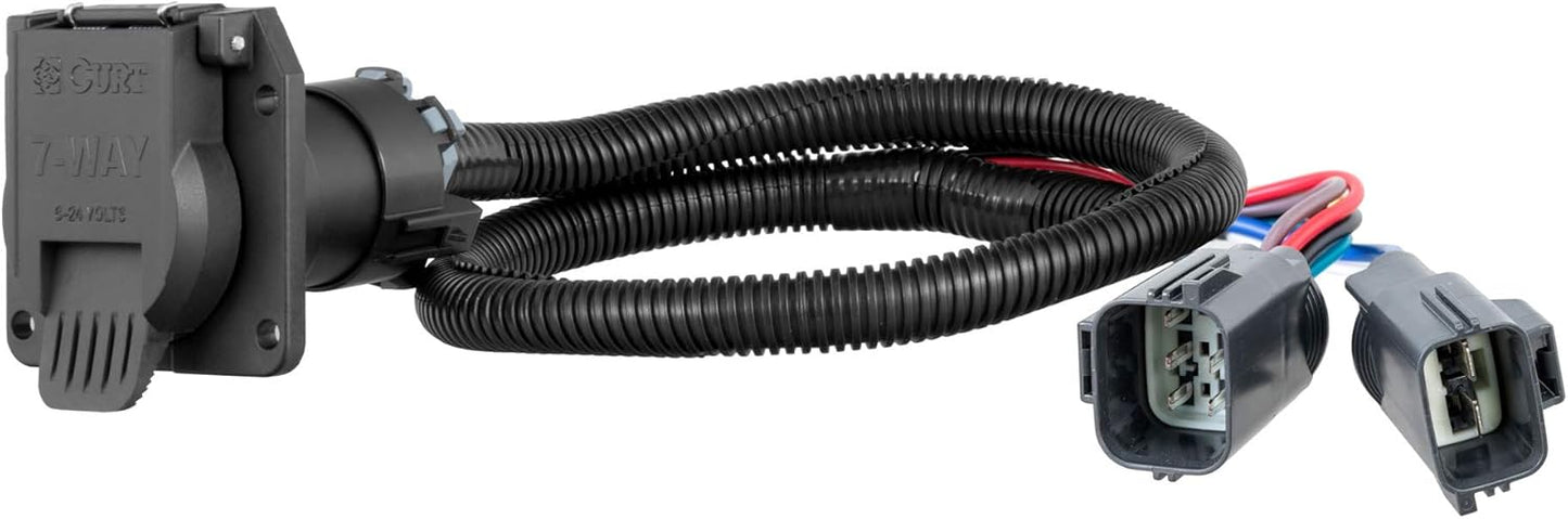 Curt Manufacturing 56443 7-Way RV Blade Socket for Ford F250/F350/F450