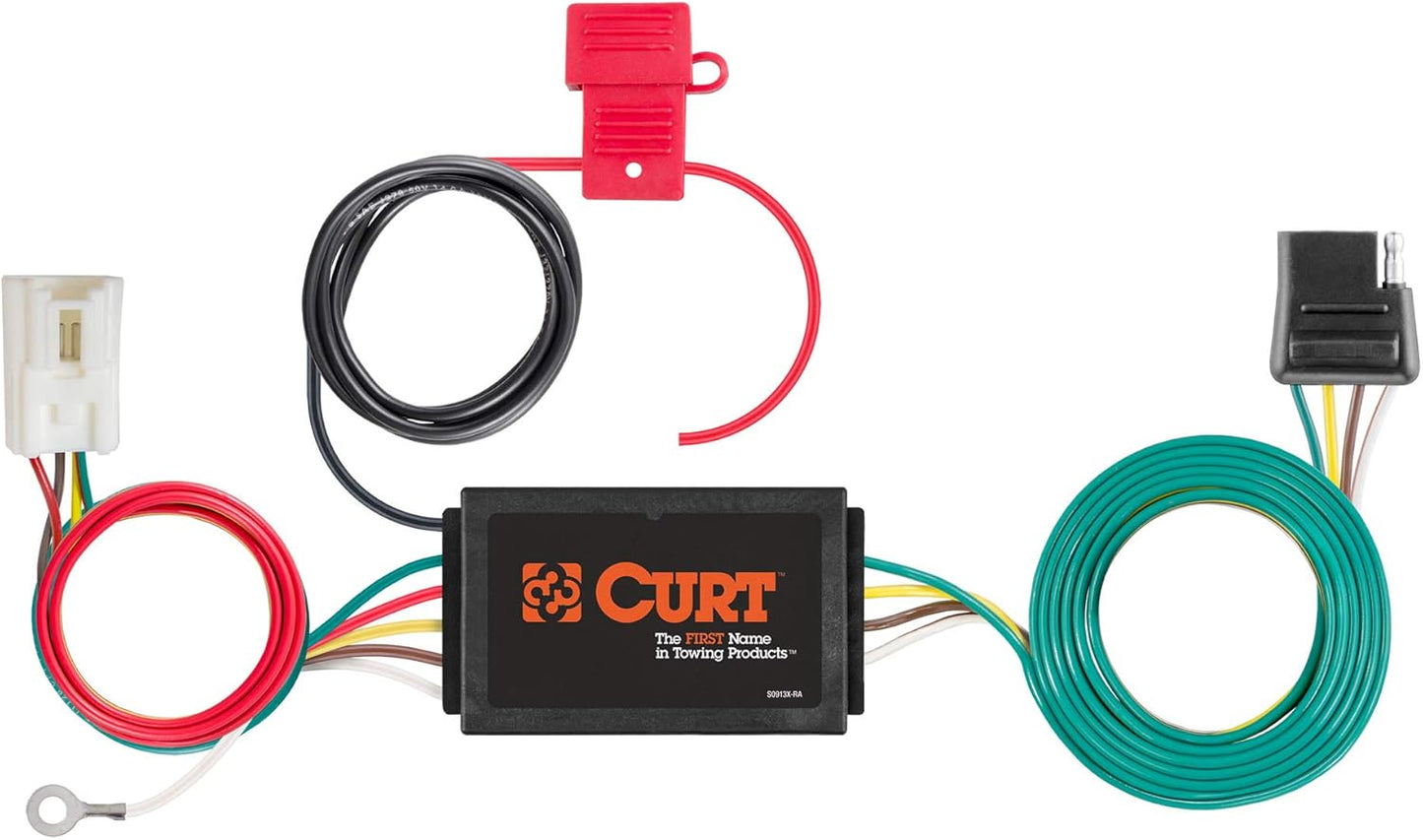 CURT 56412 4-Pin Vehicle-Side Trailer Wiring Harness for Mitsubishi Outlander PHEV – Plug & Play