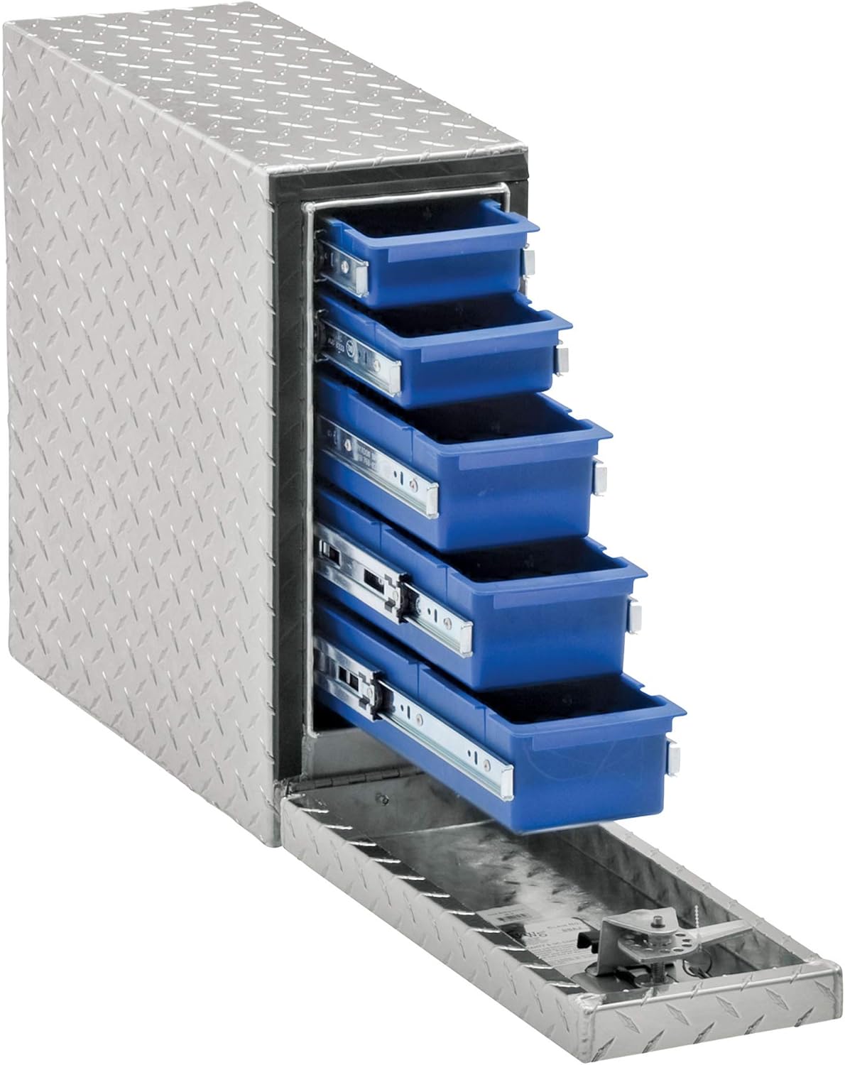 UWS EC20041 22" Heavy-Wall Aluminum Truck Bed Tool Box with 5 Lockable Drawers – Durable & Secure Storage