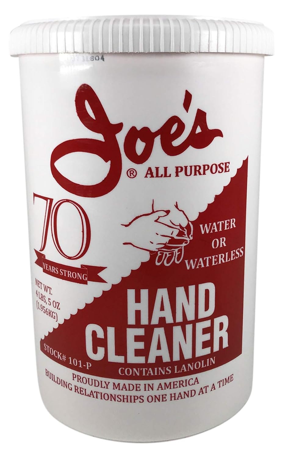 Joe's Hand Cleaner 101P 4-1/2Lb Hand Cleaner with Plastic Can
