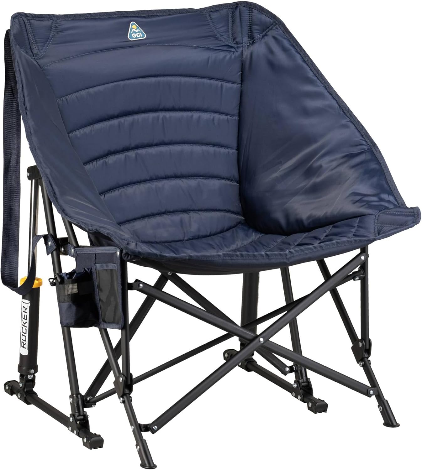 GCI Outdoor Puff Rocker Navy 48115 - Portable Rocking Chair - Autosphere