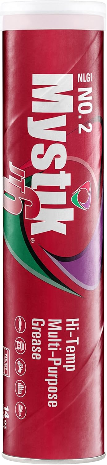 Mystik 665005002901 Hi-Temp Multi-Purpose Grease (NLGI No. 2, JT-6), 14 oz, 1 unit