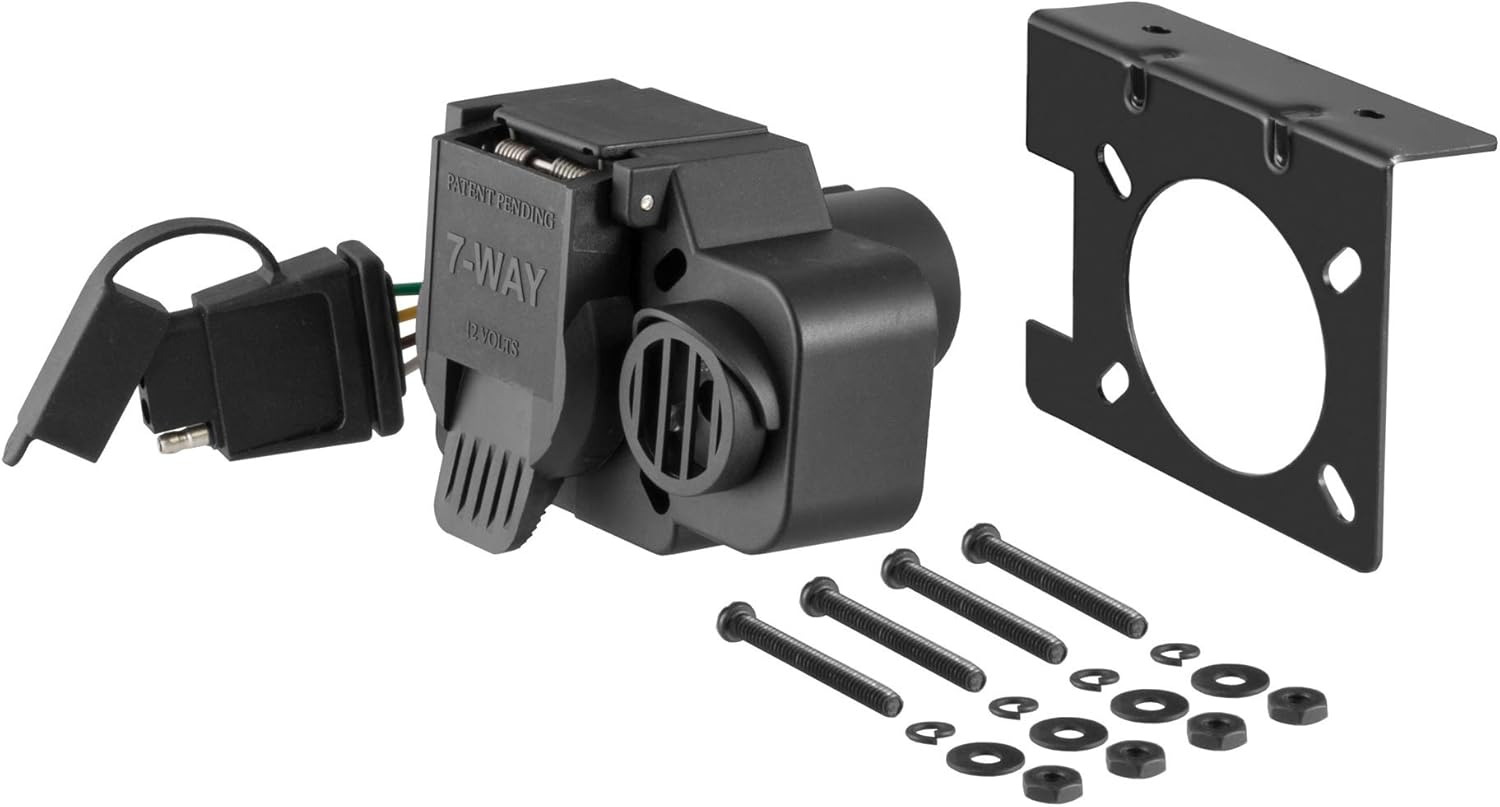 Curt Manufacturing 57101 Multifunction Socket with Backup Alarm for GM ...
