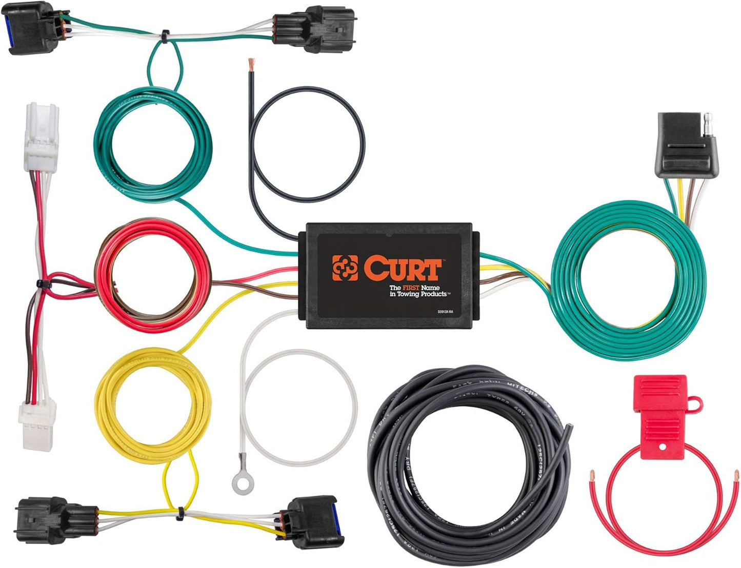 CURT 56409 4-Pin Vehicle-Side Trailer Wiring Harness for Hyundai Kona – Plug & Play