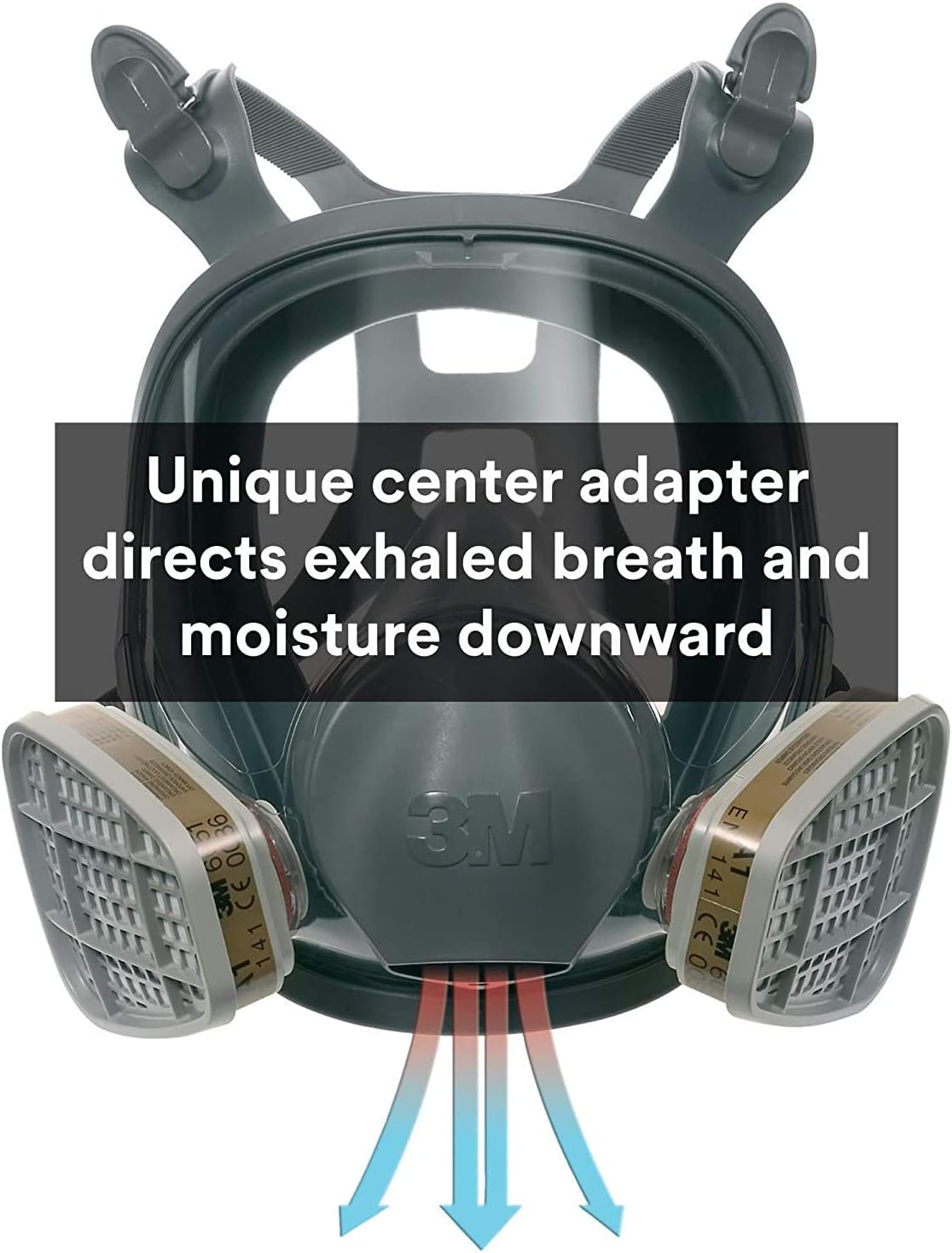 3M 6800 Full Facepiece Reusable Respirator – Medium, Silicone Mask, Professional Grade