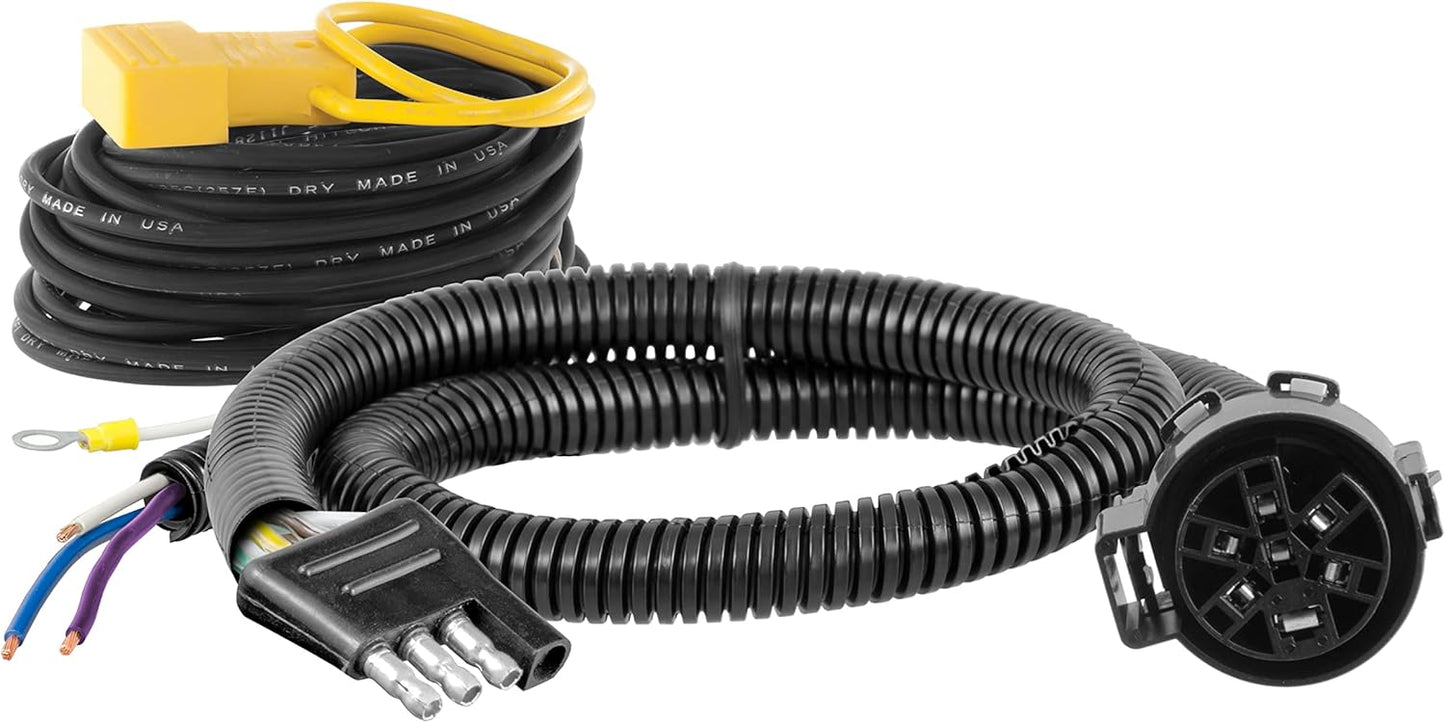 Curt Manufacturing Echo Brake Controller Adapter 56476 - 4-Way Flat Vehicle to U-SCAR