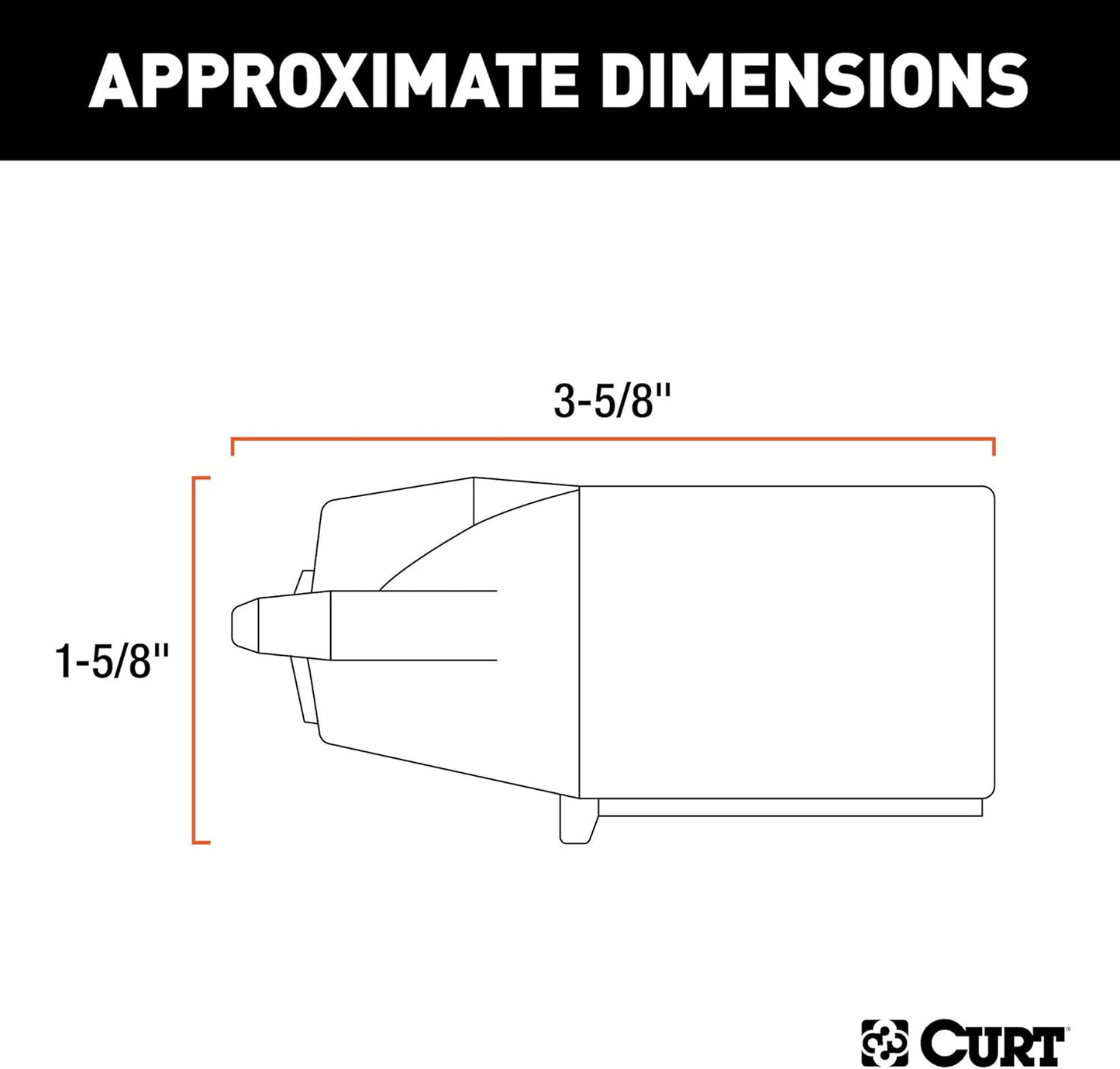 Curt Manufacturing 7-Pole Plastic Trailer End Connector, Part Number 58141