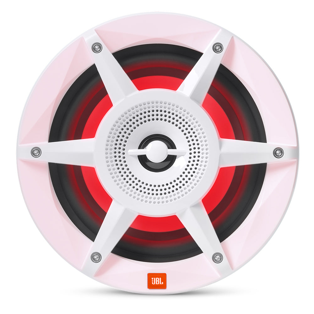 JBL STADIUMMW6520AM 6.5" Coaxial Marine RGB Speakers - White STADIUM Series