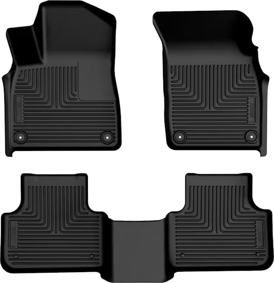Husky Liner 95931 WeatherBeater Front and Second Row Floor Liner for 2018 Audi Q7 in Black