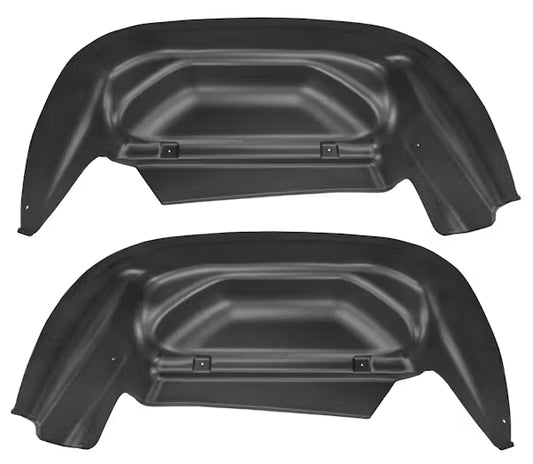 Husky Liner 79011 Rear Wheel Well Guards for Silverado 1500 and 2500/3500, Black