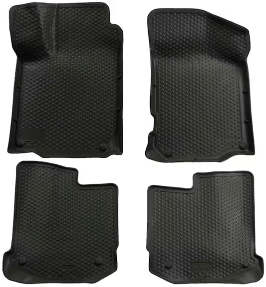 Husky Liner 89311 Front and Rear Floor Liners for Volkswagen Beetle, Jetta, and Golf in Black