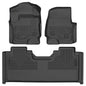 Husky Liners 93651 Weatherbeater Front & Second Row Floor Liners for 1923 Ford F450 Super Duty Crew Cab, Black