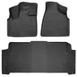 Husky Liner 93691 WeatherBeater Front & Second Row Floor Liners for 2020 Dodge Grand Caravan - Black