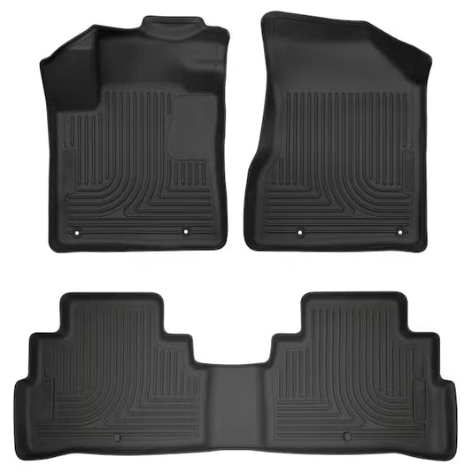 Husky Liner 93721 Weatherbeater Front & Second Row Floor Liners for 2023 Nissan Murano, Black