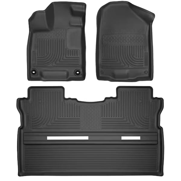 Husky Liners 93811 WeatherBeater Floor Liner for Honda Ridgeline Front and Second Row, Black