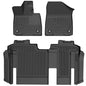 Husky Liner 93841 WeatherBeater Floor Liners for Toyota Sienna - Front & Second Row, Black