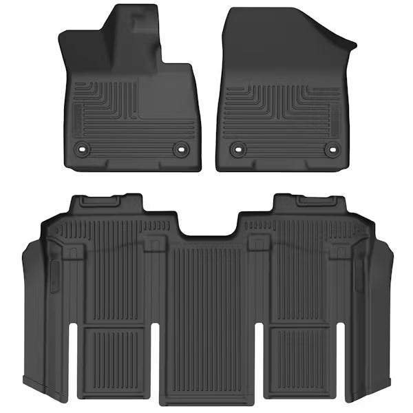 Husky Liner 93851 WeatherBeater Front & Second Row Floor Liners for Sienna, Black