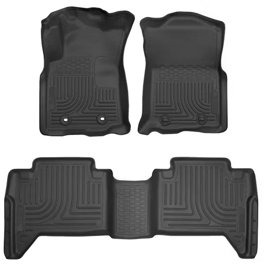 Husky Liner 93881 WeatherBeater Floor Liner for 2016-2017 Tacoma Crew Cab with Manual Transmission