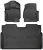 Husky Liner 94041 WeatherBeater Series Front & Second Seat Floor Liners for Ford F-150 SuperCrew, Black
